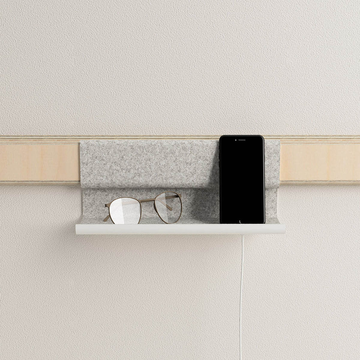 Variand I02 wall shelf, large — birch — design Variand | Antifer