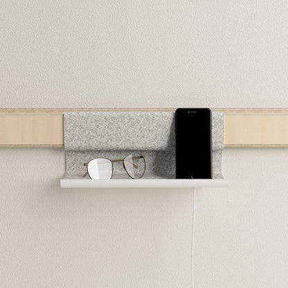 Variand I02 wall shelf, large, detailed view — birch — design Variand | Antifer