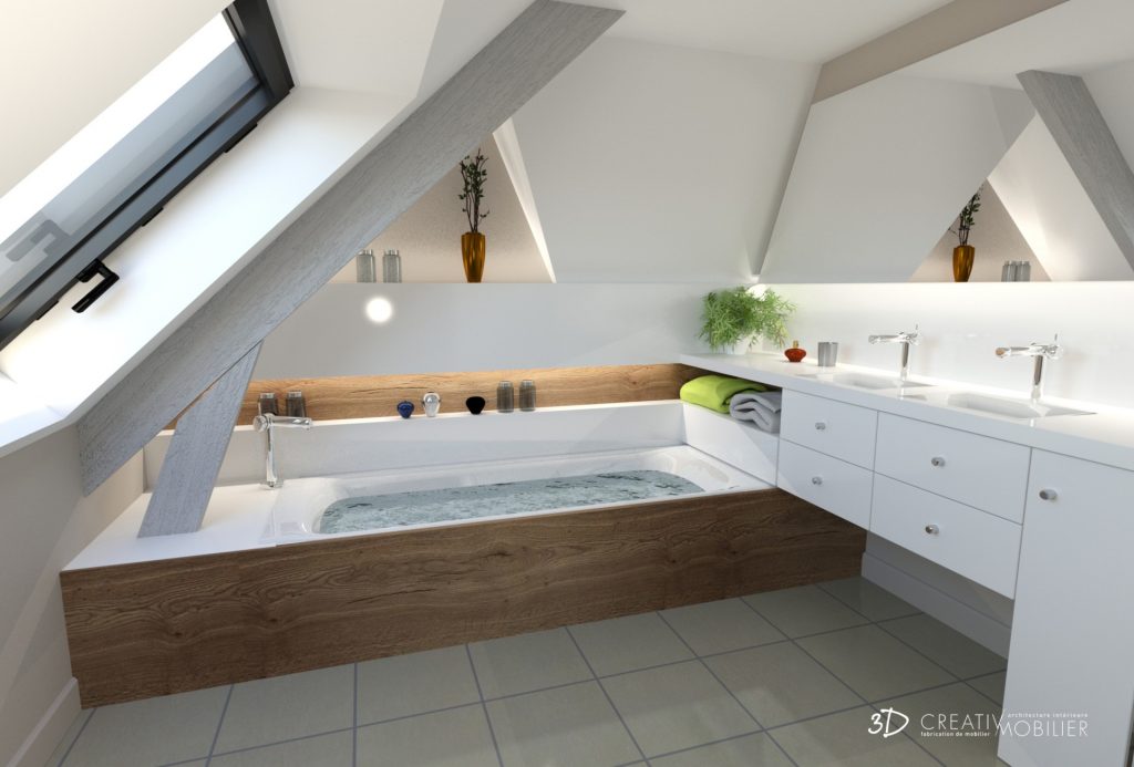 Réalisation d&rsquo;une salle de bain sur-mesure