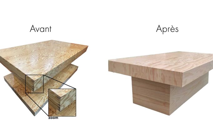 avant après table