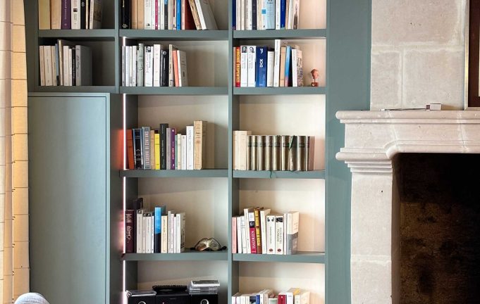 bibliothèque sur mesure angers