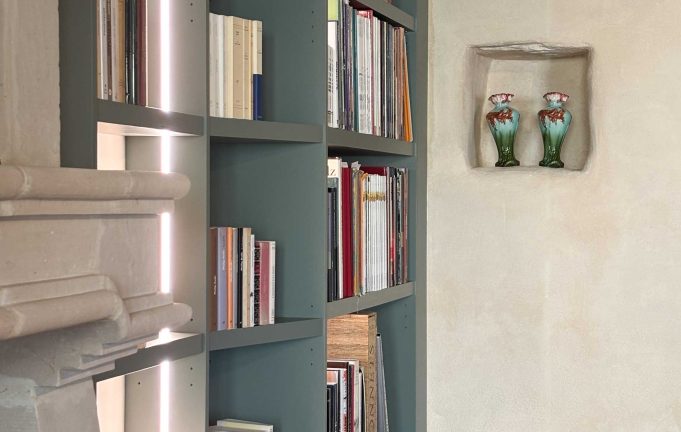 bibliothèque sur mesure angers