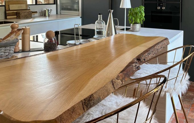 Cuisine sur-mesure bois massif